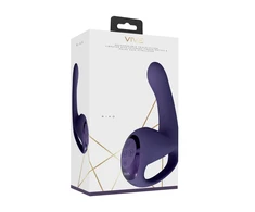 Vive By Shots Riko – įkraunamas trigubo veiksmo vibratorius su pažangiu pirštų judesių ir pulso bangų stimuliatoriumi – Violetinė