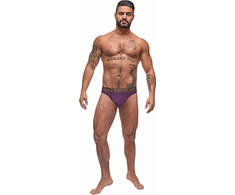 Male Power Avant-Garde Enhancer Thong L/XL Violetinė Collage Waistband