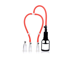 XR Brands 3-Way Pump System Adjustable Vacuum Cylinders Transparent
