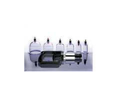 Xr Brands Sukshen Cupping Set 6-Piece - Adjustable Vacuum Therapy System ABS Clear