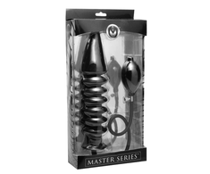 Xr Brands Master Series Accordion Inflatable Plug XL - Adjustable Size Juodas