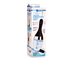 XR Brands CleanStream Vibrating Enema System, Silicone, 360° Jets, Juodas