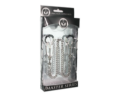 Xr Brands Bauhaus Precision Adjustable Clamp Set with Soft TPR Tips and Chain