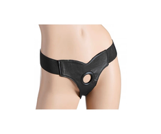 Xr Brands Blush Bella Adjustable Velvet Strap-On Harness with Padded Support Panel