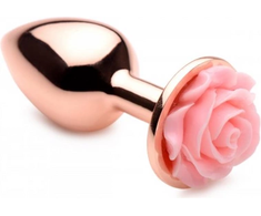 Rožinė XR Brands Rose Gold Aliuminio Plug Small Rožinė Flower Top