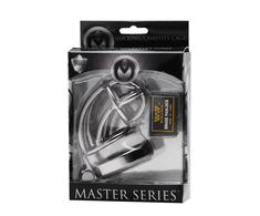Xr Brands Captus Stainless Steel Compact Chastity System with Locking Ring