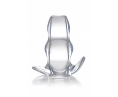 XR Brands Clear View Transparent Hollow Anal Plug Large TPE
