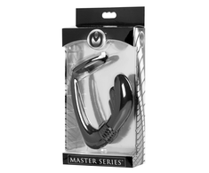 Xr Brands Cobra Silicone Dual-Action Prostate System with Cockring, Juodas