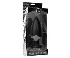 Xr Brands Master Series Colossus XXL Silicone Plug with Suction Base Juodas