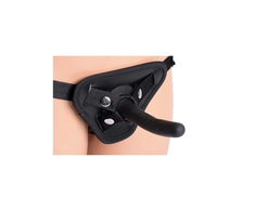 Xr Brands Pegged Silicone Intimate System with Adjustable Harness Juodas 5"