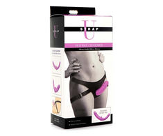 XR Brands Double Charmer Silicone Twin System with Adjustable Harness