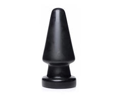 XR Brands Ass Max Large Silicone Plug - Juodas, Heavy Duty, 3-Inch Plotis