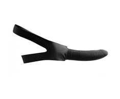 Xr Brands Master Series Face Fuk Strap-On Gag - Adjustable Latex Head Harness Juodas