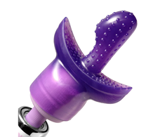 XR Brands G Tip Wand Massager Attachment Violetinė TPE 6in