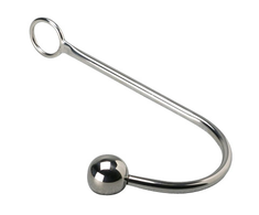 Xr Brands Hookede Stainless Steel Bondage Hook with Attachment Ring 5”