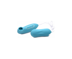 Xr Brands Entwined Dual Action Egg &amp; Licking Stimulator - Silicone, USB Rechargeable