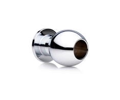 XR Brands Small Abyss Metal Hollow Dilator Plug - Compact Size