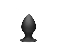 XR Brands Tom of Finland Silicone Plug with Suction Base Juodas Medium