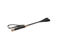 XR Brands Master Series Riding Crop 30 cm Vegan Leather Juodas