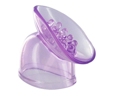 Xr Brands Wand Essentials Lily Pod Wand Attachment Violetinė Flexible TPE 3.5in