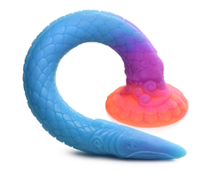 XR Brands Makara Silicone Snake Glow-in-the-Dark Model 40cm Multicolor