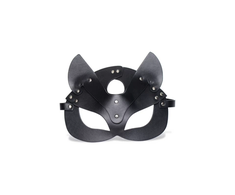 XR Brands Naughty Kitty Vegan Cat Mask Adjustable Juodas