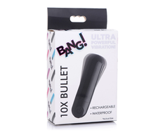 XR Brands Vibrating Bullet 10 Modes Metallic USB Rechargeable Mini