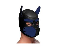 XR Brands Neoprene Puppy Hood Flexible Ears Juodas Mask