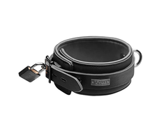 XR Brands Neoprene Adjustable Collar with Lock and Keys Juodas