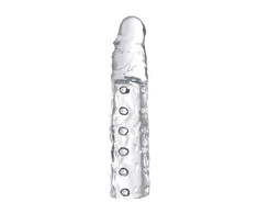 XR Brands Master Series Intimate Extension Sleeve 19 cm Transparent