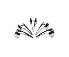 XR Brands Clawed Sensation Rings Set Stainless Steel 5 pcs Adjustable