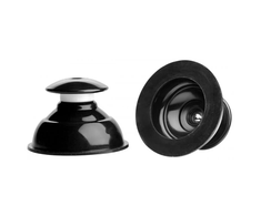 XR Brands Plungers Silicone Intimate Suction Cups Large Opening 2 pcs