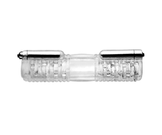 XR Brands Head-To-Head Dual Vibrating Intimate System Transparent