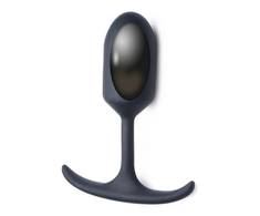 XR Brands Heavy Hitter Silicone Weighted Plug Medium - Velvety Texture