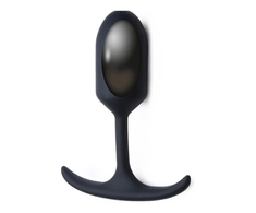 XR Brands Heavy Hitter Silicone Intimate Plug Small Weighted Juodas