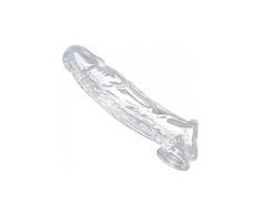 XR Brands Size Matters Clear Enhancement Sleeve &amp; Ball Separator