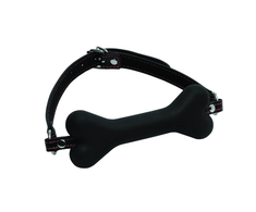 XR Brands Hound Adjustable Silicone Dog Bone Gag Raudona Strap