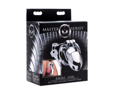 Xr Brands Rikers 24-7 Stainless Steel Secure Locking Chastity Cage - Compact Design