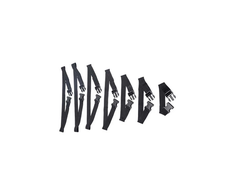 XR Brands Subdued Full Body Adjustable Restraint Belt Set Juodas Nylon