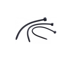 XR Brands Master Series Silicone Sounding Device Screw-On Luxury Juodas