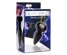 XR Brands Silicone LED Illuminated Plug Small - Multicolor Light System