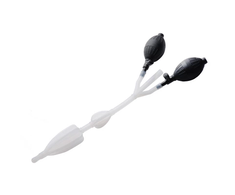 Xr Brands CleanStream Silicone Double Bulb Intimate Cleansing Catheter 35cm
