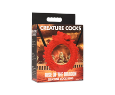 Xr Brands Blush Novelties Rise of the Dragon Silicone Ring Raudona - Flexible Design