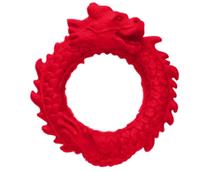 Xr Brands Blush Novelties Rise of the Dragon Silicone Ring Raudona - Flexible Design