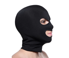 XR Brands Spandex Face Mask with Eye and Mouth Openings - Juodas Universal Fit