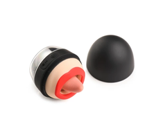 XR Brands Lickgasm Intimate Tongue Simulator, Atsparus vandeniui, Raudona, USB