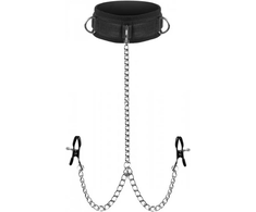 Xr Brands Master Series Submission Collar &amp; Adjustable Clamp Set with Neoprene Lining