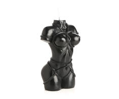 Xr Brands Bound Goddess Juodas Drip Wax Candle - Decorative Intimate Priedas