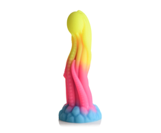 Xr Brands Creature Cocks Tenta Glow Silicone Tentacle Model - Glow-in-the-Dark, 22 cm