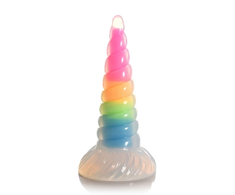 Xr Brands UniGlow Silicone Intimate Machine Rainbow Glow-in-the-Dark, Suction Cup Base